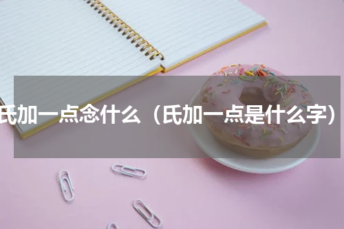 氏加一点念什么（氏加一点是什么字）
