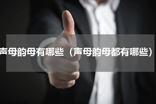 声母韵母有哪些（声母韵母都有哪些）