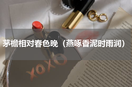 茅檐相对春色晚（燕啄香泥时雨润）