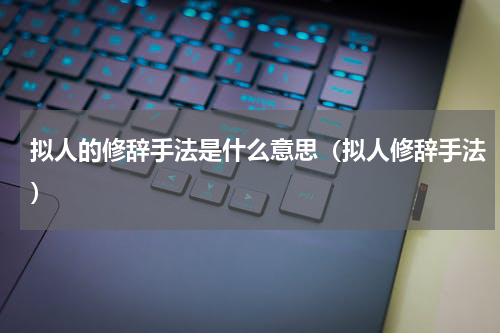 拟人的修辞手法是什么意思（拟人修辞手法）