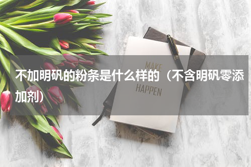 不加明矾的粉条是什么样的（不含明矾零添加剂）