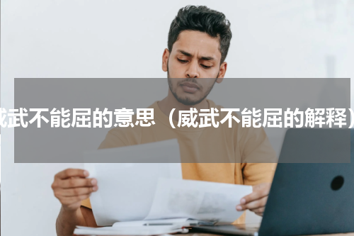 威武不能屈的意思（威武不能屈的解释）