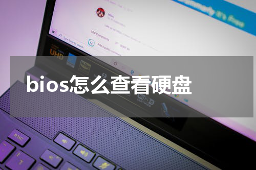 bios怎么查看硬盘