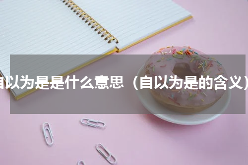 自以为是是什么意思（自以为是的含义）