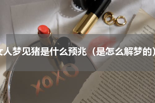 女人梦见猪是什么预兆（是怎么解梦的）