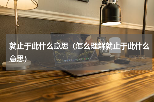 就止于此什么意思（怎么理解就止于此什么意思）