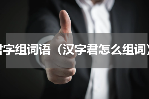 君字组词语（汉字君怎么组词）