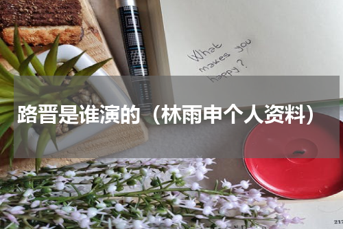 路晋是谁演的（林雨申个人资料）