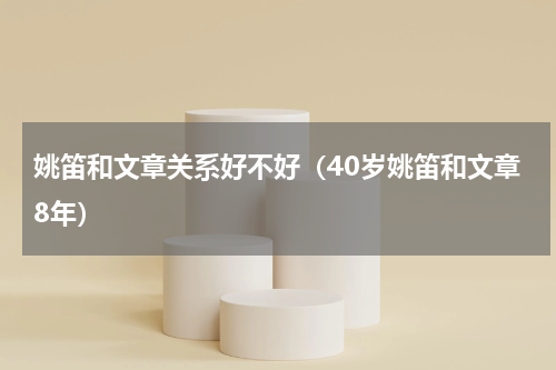 姚笛和文章关系好不好（40岁姚笛和文章8年）