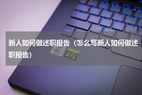新人如何做述职报告（怎么写新人如何做述职报告）