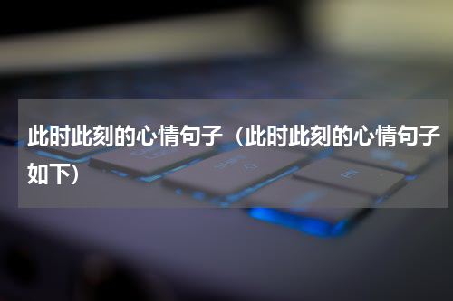 此时此刻的心情句子（此时此刻的心情句子如下）