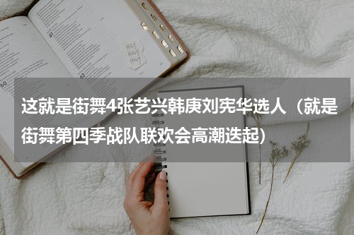 这就是街舞4张艺兴韩庚刘宪华选人（就是街舞第四季战队联欢会高潮迭起）