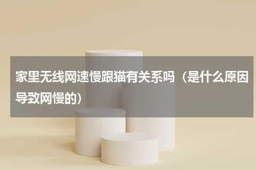 家里无线网速慢跟猫有关系吗（是什么原因导致网慢的）
