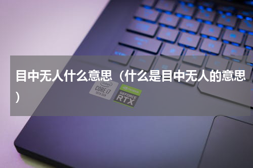 目中无人什么意思（什么是目中无人的意思）