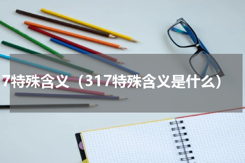 317特殊含义（317特殊含义是什么）