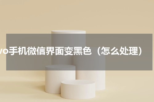 vivo手机微信界面变黑色（怎么处理）