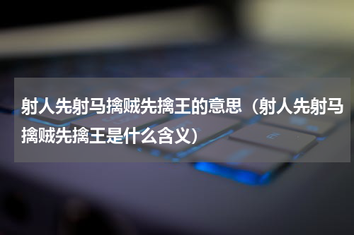 射人先射马擒贼先擒王的意思（射人先射马擒贼先擒王是什么含义）
