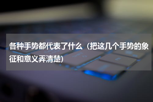 各种手势都代表了什么（把这几个手势的象征和意义弄清楚）