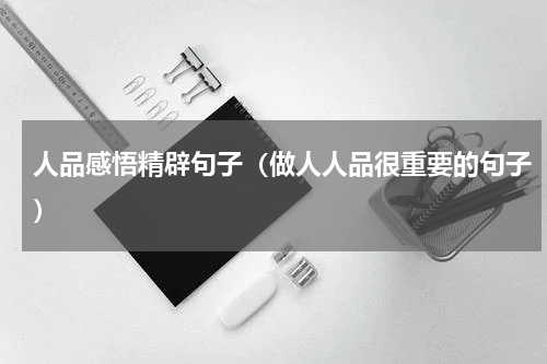 人品感悟精辟句子（做人人品很重要的句子）