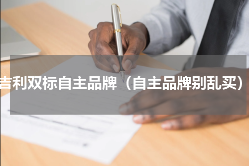 吉利双标自主品牌（自主品牌别乱买）