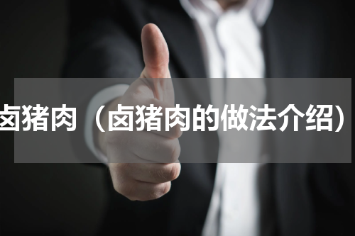 卤猪肉（卤猪肉的做法介绍）