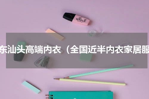 广东汕头高端内衣（全国近半内衣家居服）