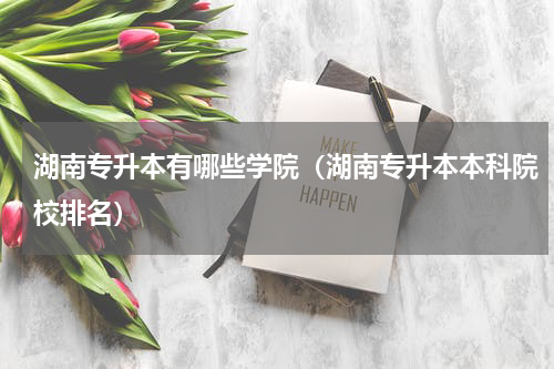 湖南专升本有哪些学院（湖南专升本本科院校排名）