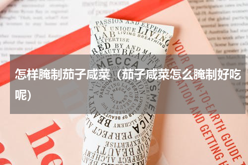 怎样腌制茄子咸菜（茄子咸菜怎么腌制好吃呢）