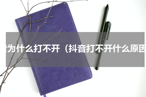 抖音为什么打不开（抖音打不开什么原因）