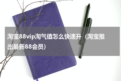 淘宝88vip淘气值怎么快速升（淘宝推出最新88会员）
