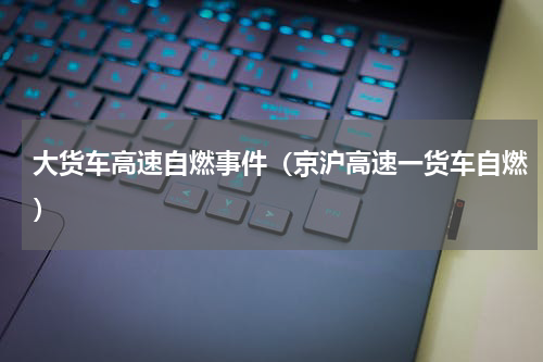 大货车高速自燃事件（京沪高速一货车自燃）