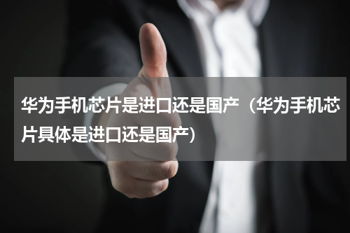 华为手机芯片是进口还是国产（华为手机芯片具体是进口还是国产）