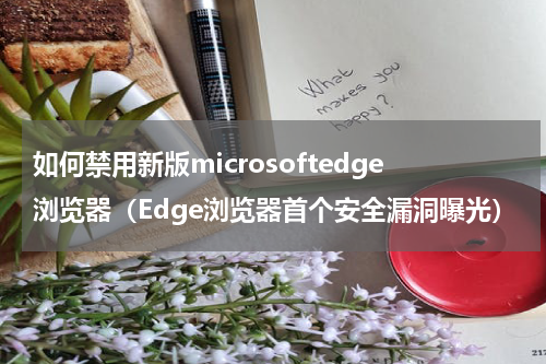 如何禁用新版microsoftedge浏览器（Edge浏览器首个安全漏洞曝光）