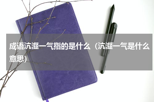 成语沆瀣一气指的是什么（沆瀣一气是什么意思）