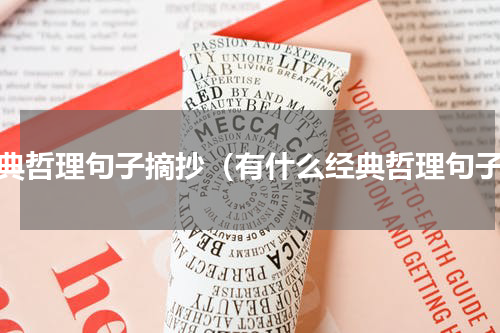 经典哲理句子摘抄（有什么经典哲理句子）