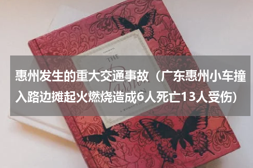 惠州发生的重大交通事故（广东惠州小车撞入路边摊起火燃烧造成6人死亡13人受伤）