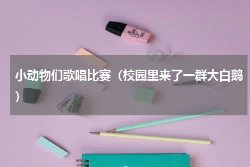 小动物们歌唱比赛（校园里来了一群大白鹅）