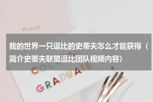 我的世界一只逗比的史蒂夫怎么才能获得（简介史蒂夫联盟逗比团队视频内容）