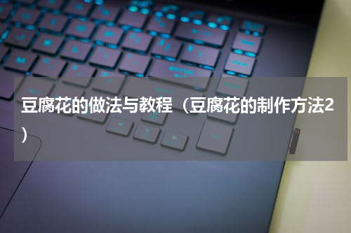 豆腐花的做法与教程（豆腐花的制作方法2）