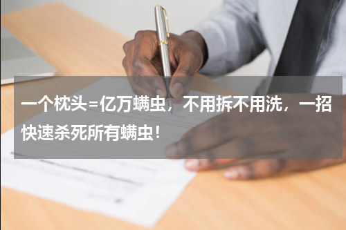 一个枕头=亿万螨虫，不用拆不用洗，一招快速杀死所有螨虫！