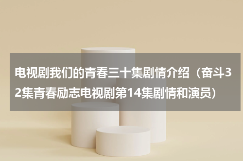 电视剧我们的青春三十集剧情介绍（奋斗32集青春励志电视剧第14集剧情和演员）
