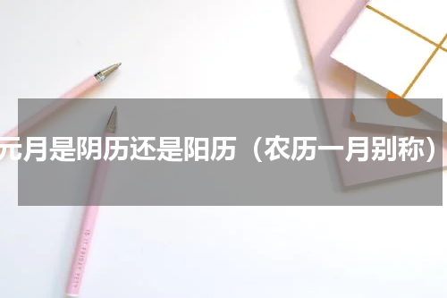 元月是阴历还是阳历（农历一月别称）