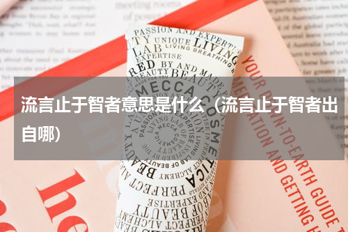 流言止于智者意思是什么（流言止于智者出自哪）