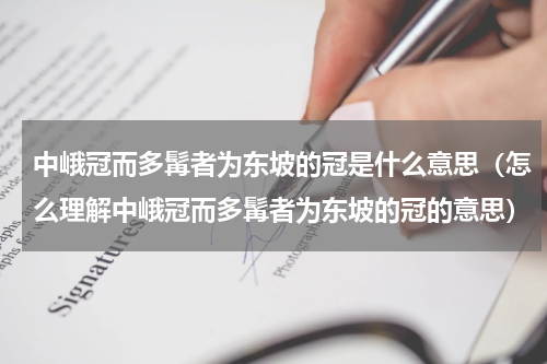 中峨冠而多髯者为东坡的冠是什么意思（怎么理解中峨冠而多髯者为东坡的冠的意思）