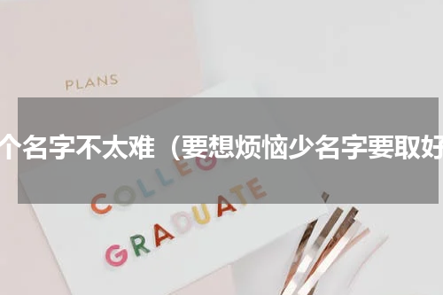 取个名字不太难（要想烦恼少名字要取好）