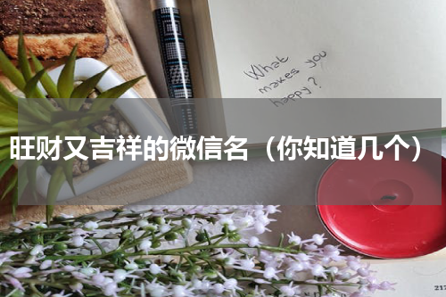 旺财又吉祥的微信名（你知道几个）