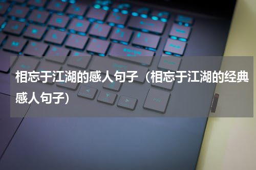 相忘于江湖的感人句子（相忘于江湖的经典感人句子）