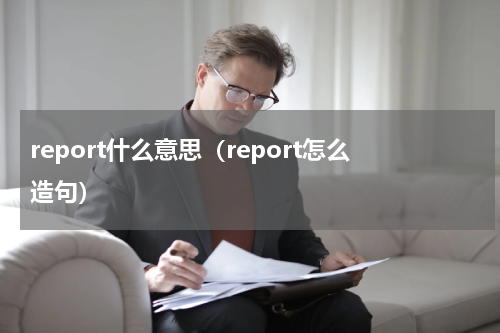 report什么意思（report怎么造句）