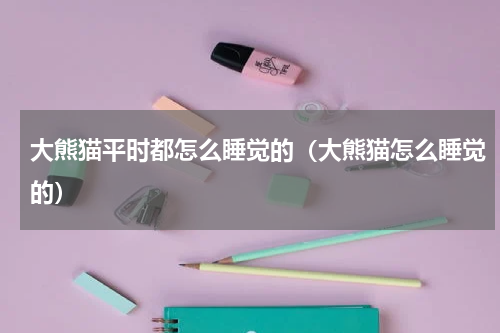 大熊猫平时都怎么睡觉的（大熊猫怎么睡觉的）