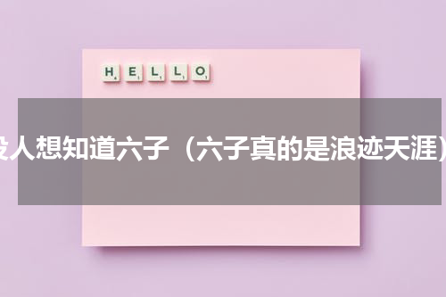 没人想知道六子（六子真的是浪迹天涯）